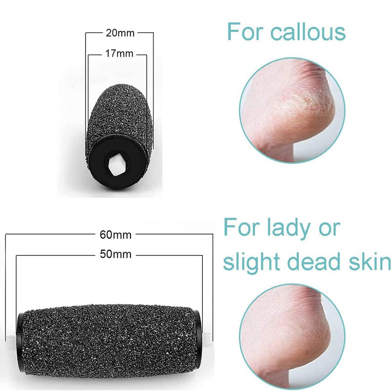 AOYU 8PCS Replacement Rollers Heads Refills for Scholl Velvet Smooth Electric Foot File Roller Refills Pumice Stone for Feet Hard Skin Pedi Roller for Scholl Pedicure Hard Skin Remover - NewNest Australia