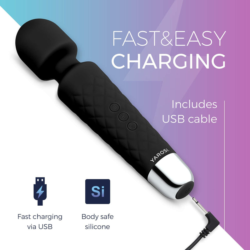Yarosi Wireless Massager  Strongest Therapeutic Vibration Power  Magical Stress Reliever  Perfect for Muscle Pain and Recovery After Your Exercise Program  Black - NewNest Australia