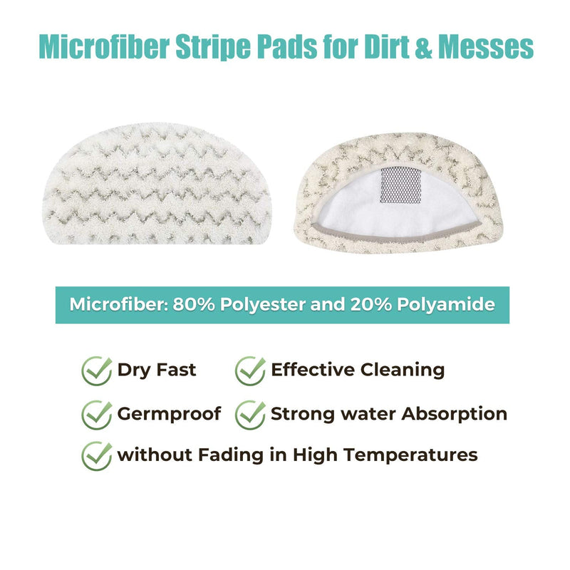 Mochenli 6 Pack Steam Mop Pads Replacement for Bissell Powerfresh Steam Mop 1940 1440 1544 1806 2075 Series, Model 19402 19404 19408 19409 1940a 1940f 1940q 1940t 1940w Washable Cleaning Pad - NewNest Australia