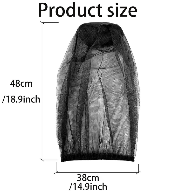 LMOGWL 2 black mosquito repellent covers, mosquito net caps, face fly nets, insect proof, mosquito net heads, mosquito nets, used for beekeeping, outdoor fishing, travel - NewNest Australia