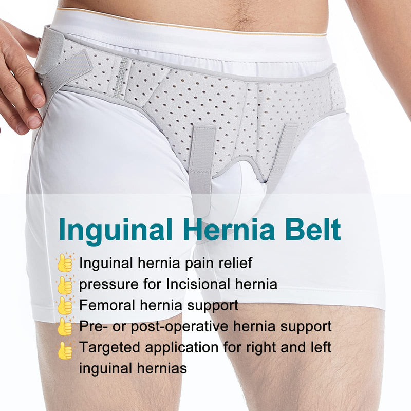 HEERTEEAJ Hernia Belts for Men,Hernia Belt for Women Pain Relief Recovery, Hernia Belt for Inguinal with Removable Pad and Adjustable Waist Strap,Hernia Belt,Hernia Truss Not Slipping Large - NewNest Australia