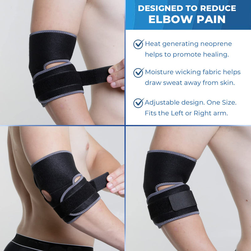 Kedley Elbow Support for Arthritis, Tennis Elbow Pain, Epicondylitis Pain, Golfers & Gym Elbow Pain - Neoprene Elbow Strap for Upper Elbow Strain Relief - Elbow Brace with Adjustable Strap - NewNest Australia