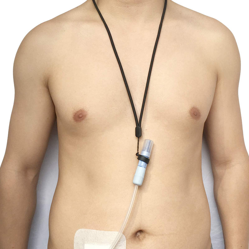 Peritoneal Dialysis Transfer Set Holder Adjustable Length Secure PD Accessories Durable (2PCS Lanyards + 4PCS Silicone Rings) - NewNest Australia