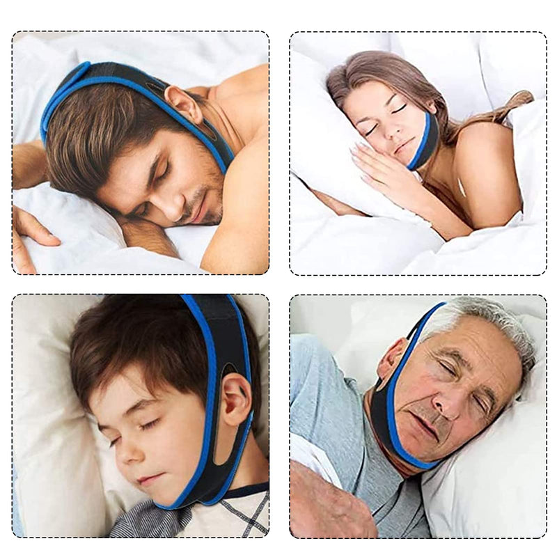 Anti Snoring Devices, 2PCS Anti Snore Chin Strap Comfortable Snoring Aids for Men Women Natural Solution Snore Stopper Most Effective Anti Devices Sleep Aid Reducing Aids for Snoner Man Women - NewNest Australia