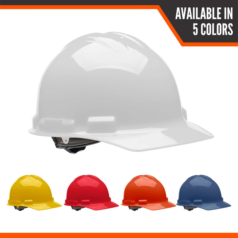 Malta Dynamics 4 pt. Suspension Hard Hat, Ratchet Cap Style, Construction Hard Hat for Safety, with Cotton Brow Pad, Vents, and Flexible Attachment Points - OSHA/ANSI Compliant 1 Pack Blue - NewNest Australia