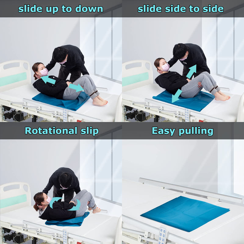 [LOSCHEN] Tubular Slide Sheet for Patient Transfer, Sliding Draw Sheets to Assist Moving Elderly - for Cars, Vehicles, Wheelchairs and Bed Transfers - Hospitals & Home Care (28"x28"(72x72cm), Blue) 28"x28"(72x72cm) Green - NewNest Australia