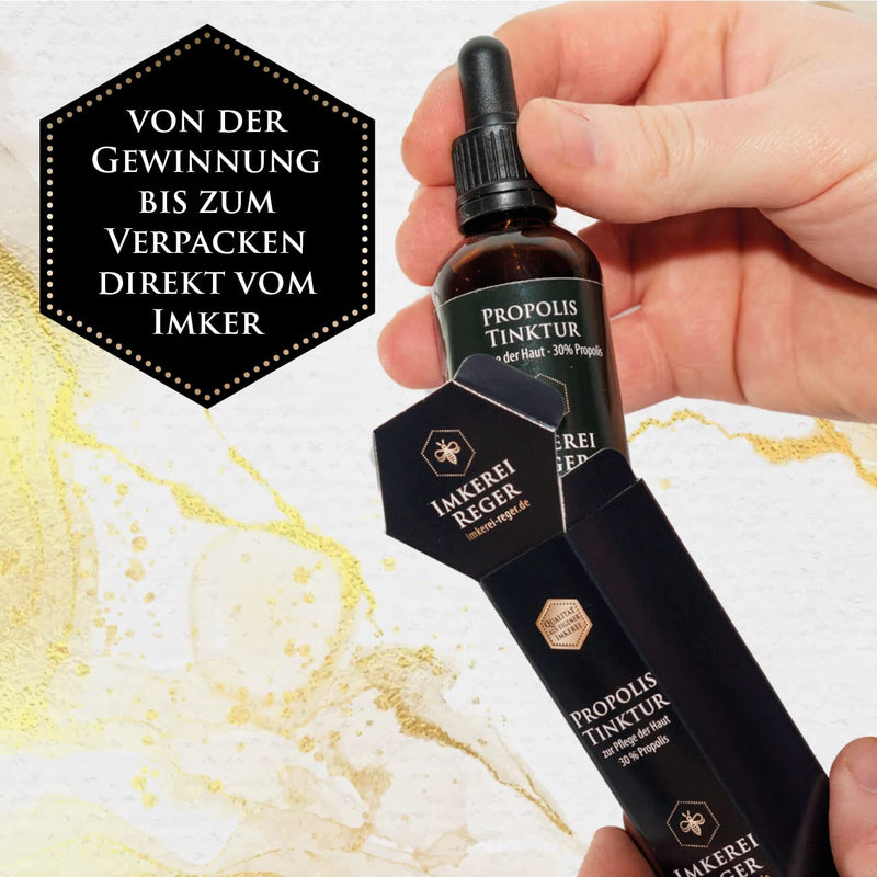 Beekeeping Reger Propolis Tincture 30ml, with 30% natural propolis, directly from the beekeeper, propolis drops with alcohol 30 ml (pack of 1) - NewNest Australia