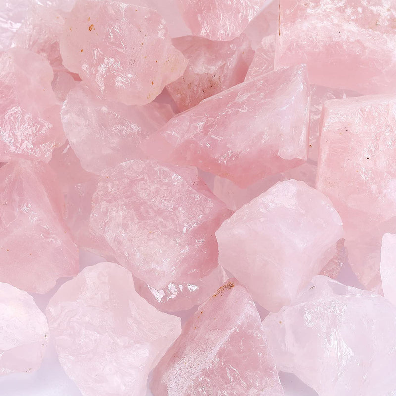 JOVIVI Raw Rose Quartz Crystals Gemstones Healing Rocks Minerals Chakra Rough Stones Irregular Pink Crystals Set in Gifts Box Meditation Spiritual Reiki Gifts (4-6cm,460g) - NewNest Australia