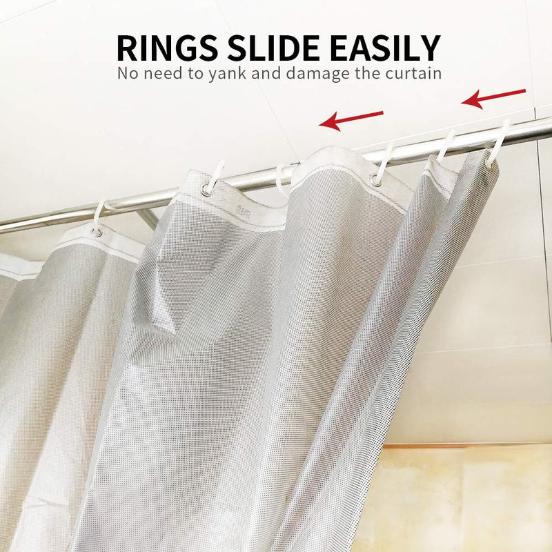 36 Pieces Shower Curtain Rings , FANDAMEI Plastic Shower Curtain Hooks Hanger for Bathroom Shower Window Rod - NewNest Australia