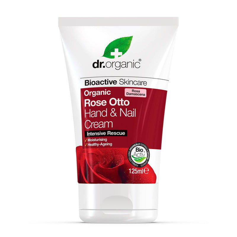 DR ORGANIC Rose Otto Hand & Nail Cream, 125 ml - NewNest Australia