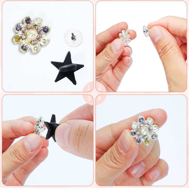 200pcs Black Rubber Pin Backs with 200pcs Blank Pins Star Shape Butterfly Clutch Tie Tacks Backings Pin Holder Keepers for Lapel Pins DIY Accessory - NewNest Australia
