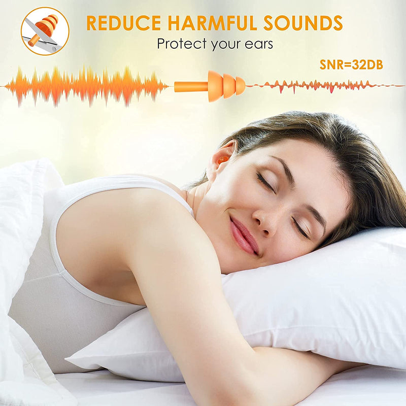 Silicone Ear Plugs For Swimmers, Noise Stop Earplugs, 10 Pairs, Soft Foam Earplugs, Ear Plugs For Hearing Protection, Ear Plugs, Ear Plugs, Ear Plugs With Portable Box - NewNest Australia