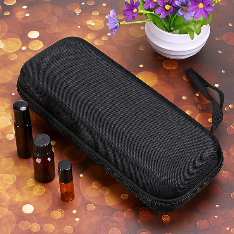 BTSKY 20 Bottles EVA Essential Oil Case, Can Hold 10ml, 10ml Rollers, 5ml - Durable Waterproof Hard Shell Essential Oils Carrying Bag Nail Polish Storage Organizer, Black(Essential Oil not Included) - NewNest Australia