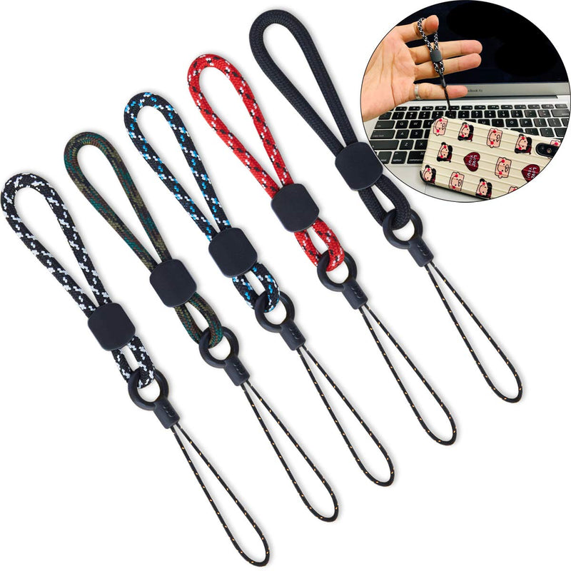 Lanyard Finger Strap YOUOWO 5 pack Ring lanyard rope small lanyards for phone Cases keys lanyard short keychain for USB Flash Drive CellPhone iPod ID Card Badge Compatible with Keys, Cameras, GoPro 5 Color Lanyard Finger - NewNest Australia