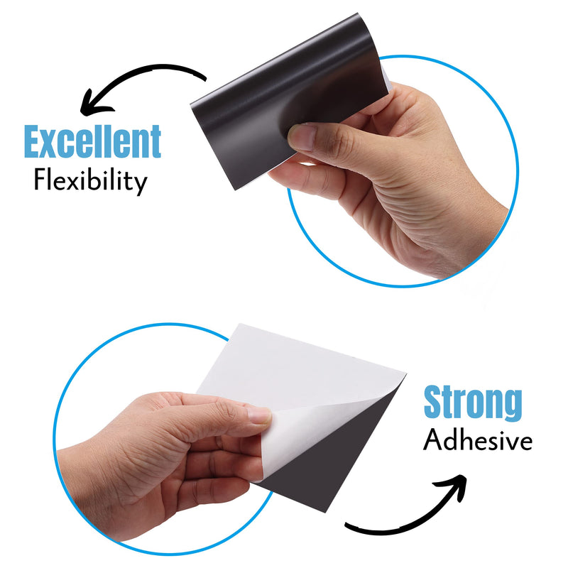 Mr. Pen- Adhesive Magnetic Sheets, 4" x 6", 10 Pack, Magnetic Sheets with Adhesive Backing, Magnetic Sheets, Flexible Magnetic Sheet, Picture Magnets, Cuttable Magnetic Sheets. - NewNest Australia