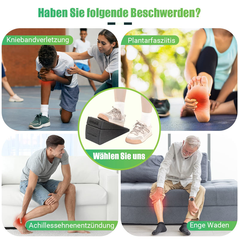 Nooncrazy Calf Stretcher Set Of 3, Mobilization Wedge Suitable For Calf Extender, Leg Extender, Plantar Stretching, Plantar Fasciitis And Achilles Tendonitis Solutions - NewNest Australia
