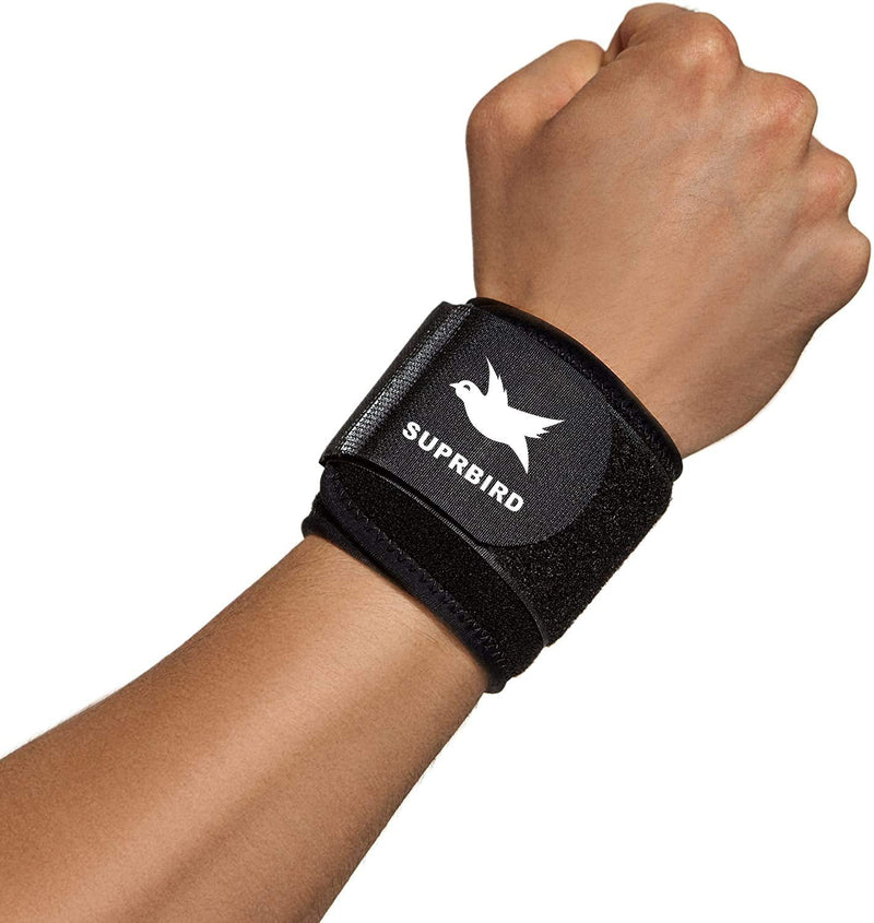 Suprbird Wrist Bandages, Wrist Support, Hand Bandage, Right And Left, Wrist Bandage Fitness With Velcro Fastening, Breathable Wrist Carpal Tunnel Syndrome Sprains - NewNest Australia