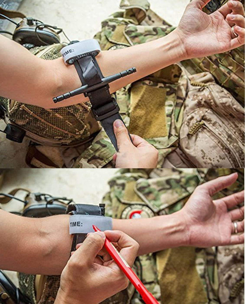 Exeton - Tourniquet for Combat Medical, Emergency, Military Tourniquet for First Aid, Bleeding Control, Hemorrhage Control, School Training, Severe Emergencies or Occluding Blood Flow (Black - 2 PCS) Black - 2 PCS - NewNest Australia
