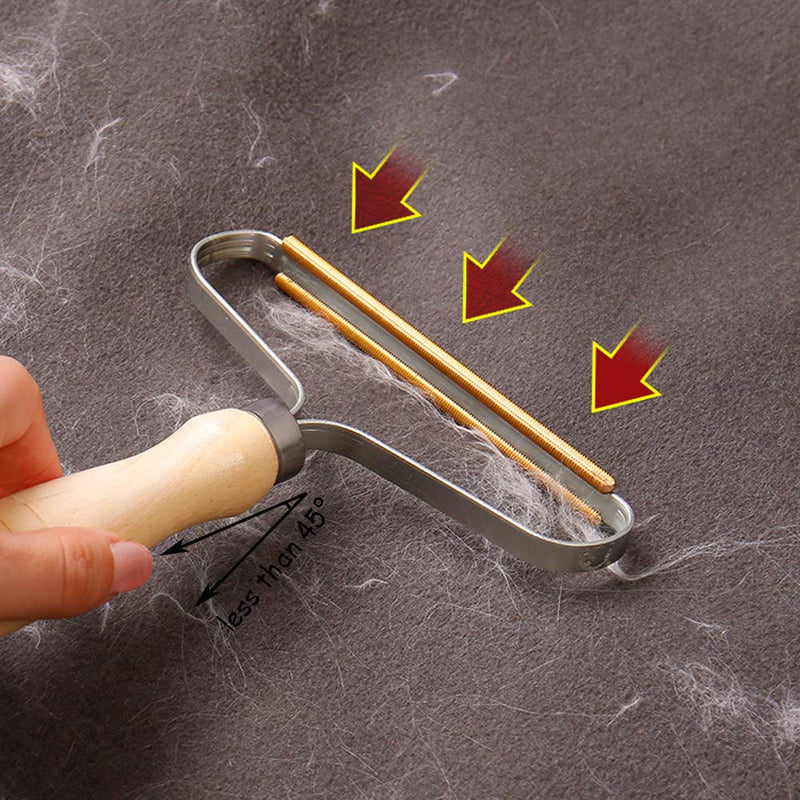 Portable Lint Remover, Clothes Fuzz Shaver - Reusable Double Sided Lint Remover Travel Brush for Removing Lint Pet Hair Dust in Clothes and Furniture (2 Pack) - NewNest Australia