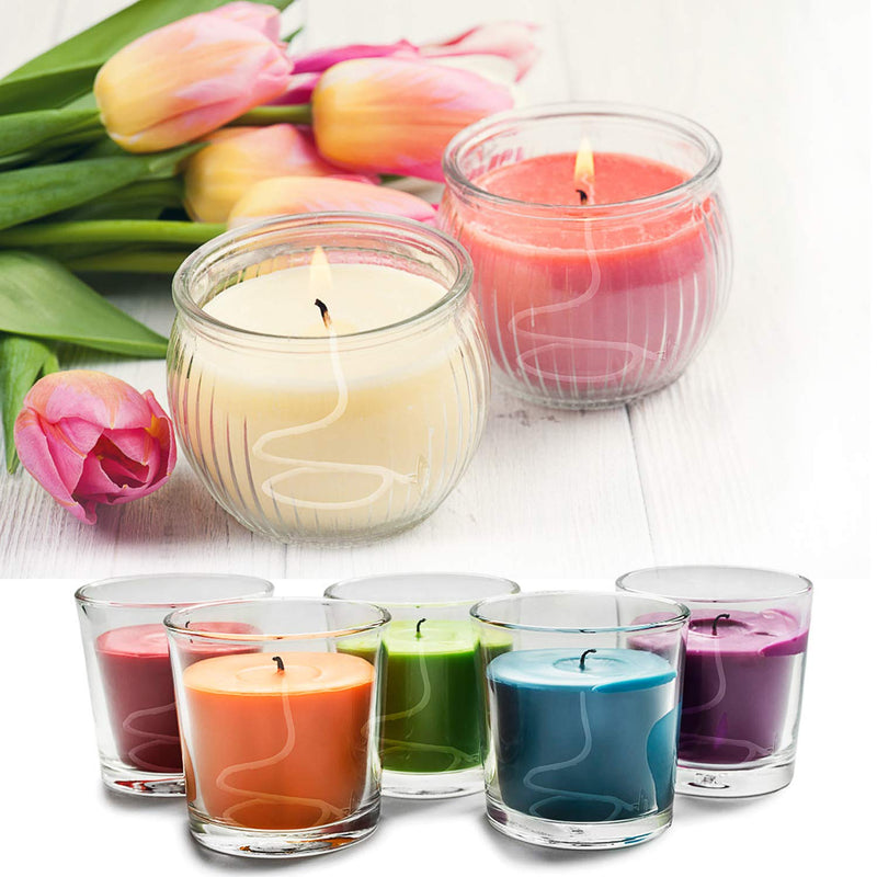 300Pcs Functional Smokeless Candle Wicks,100pcs Wicks Sticker, Pre-Waxed Cotton Core Wicks with Metal Sustainer Tabs for Pillar Candle Making and Candle DIY Christmas Gift,9cm/3.5in,15cm/6in,20cm/8in - NewNest Australia