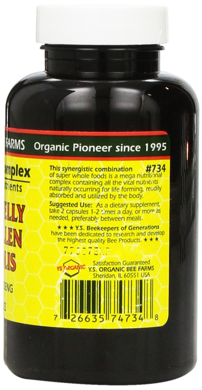 YS Eco Bee Farms, Royal Jelly Bee Pollen Propolis plus Korean Ginseng, 90 Capsules (2Pack) - NewNest Australia