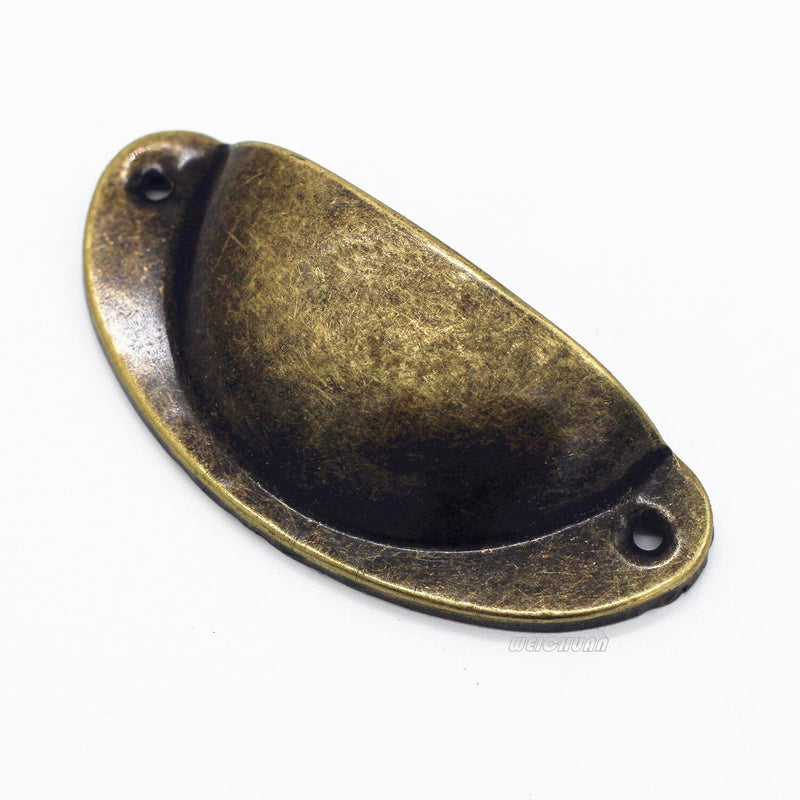 WEICHUAN 30PCS Antique Bronze Iron Drawer Knobs Pulls Handles - Vintage Kitchen Cabinets Furniture Wardrobe Medicine Pull Handle(Length: 81mm Width: 32mm) - NewNest Australia