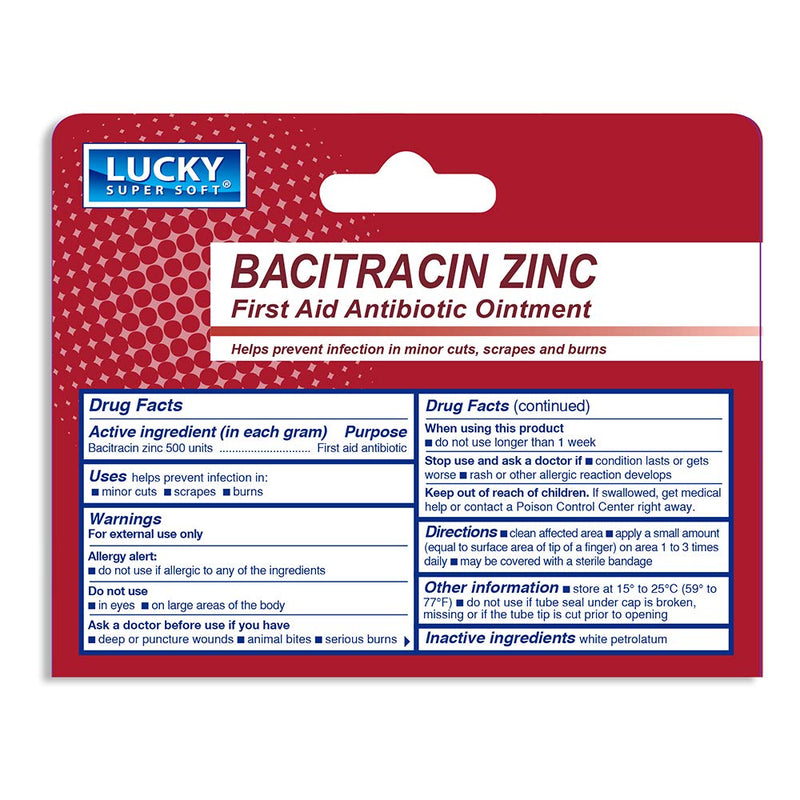 Lucky Super Soft First Aid Antibiotic Ointment with Bacitracin, 0.5 Ounce - NewNest Australia