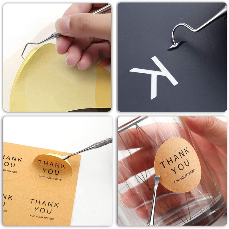 ImnBest 19 Pieces Vinyl Weeding Tools Stainless Steel Plotter Accessories HTV + 1 Piece A5 Cutting mat, DIY Craft Tool Set, Cameos, Lettering, Including Weeding Hooks, Tweezers, DIY Christmas Gift B - NewNest Australia