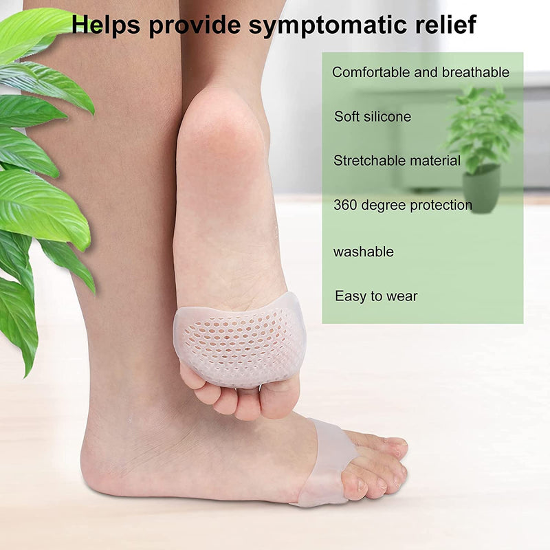 Metatarsal Pads Forefoot Pad Ball of Foot Cushions for Women Men Soft Gel Foot Pads Pain Relief High Heels Forefoot Pad Insoles Breathable Metatarsal Pads Cushion Forefoot Pads Shoe Supports 6Pairs - NewNest Australia