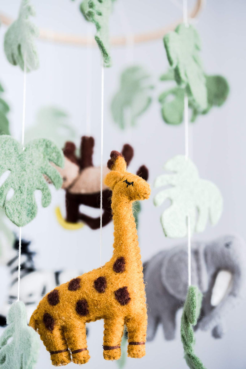 Jungle Animals Baby Mobile, Safari Nursery Room Decor, Safari Theme Nursery, Wild Animals Decoration, Wild Animals Mobile - NewNest Australia