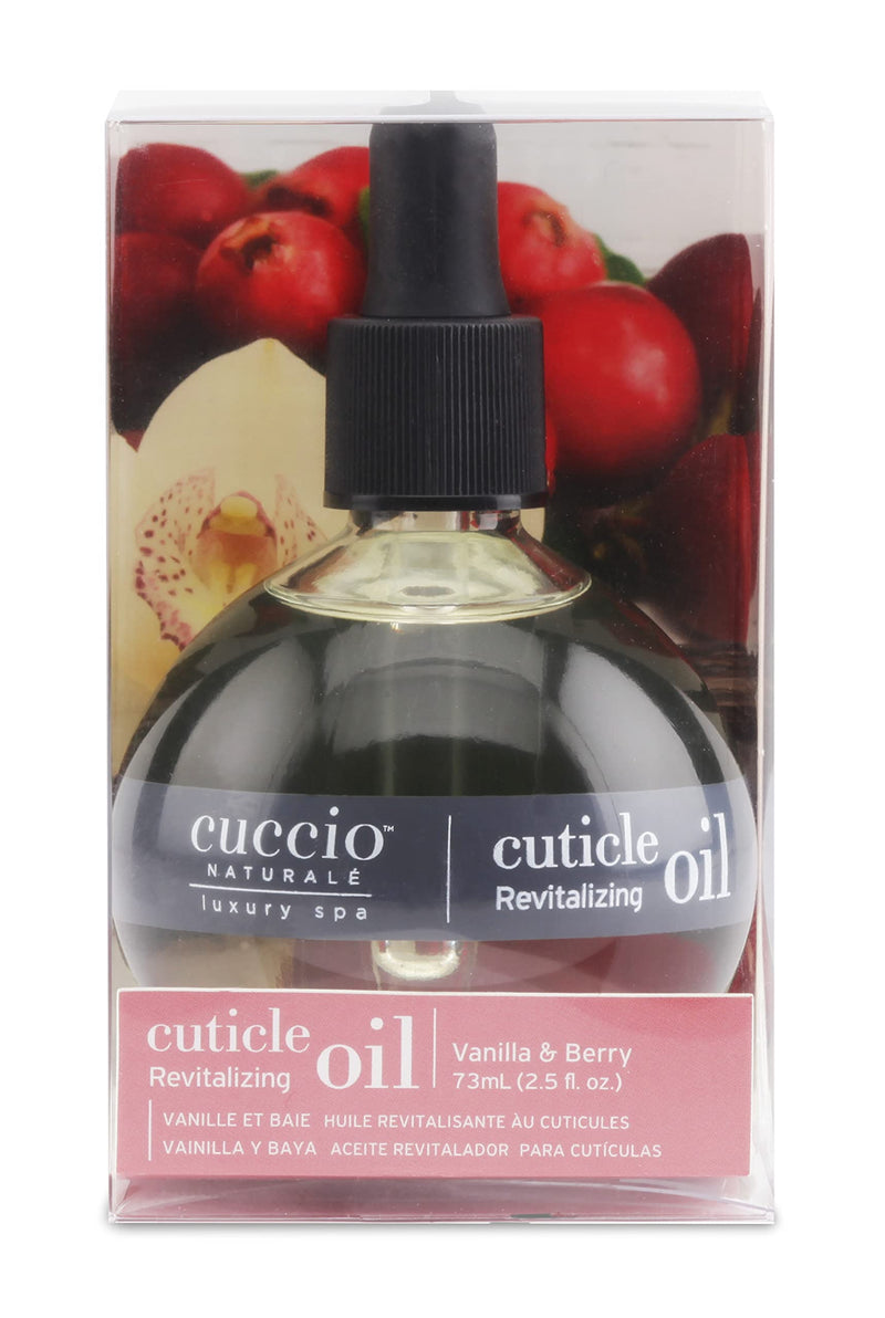 Cuccio Naturale Revitalising Cuticle Oil (75ml) 2.5oz- Vanilla & Berry, Pink - NewNest Australia