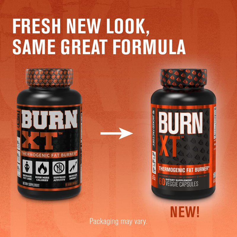 Burn-XT Thermogenic Fat Burner - Weight Loss Supplement, Appetite Suppressant, & Energy Booster - Premium Fat Burning Acetyl L-Carnitine, Green Tea Extract, & More - 60 Natural Veggie Diet Pills 60 Count (Pack of 1) - NewNest Australia