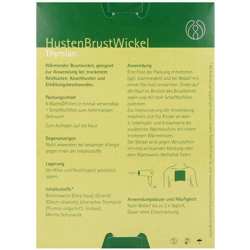 COUGH CHEST Wrap Thyme Waxwork 6 pcs - NewNest Australia
