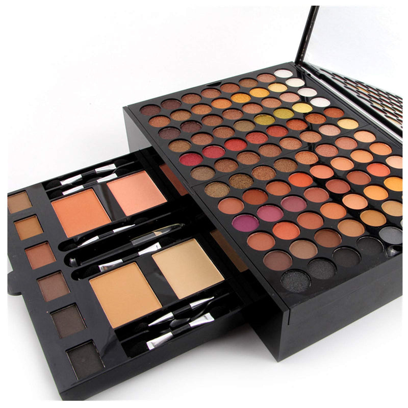 Chikanb 180 Colors Professional Matte All In One Makeup Kit Palette, Combination with Waterproof Eyeshadow Blush Lip Gloss Eyebrow Powder Concealer, Pigments Palette Shimmer Powder Daily Cosmetic Set E57#004N - NewNest Australia