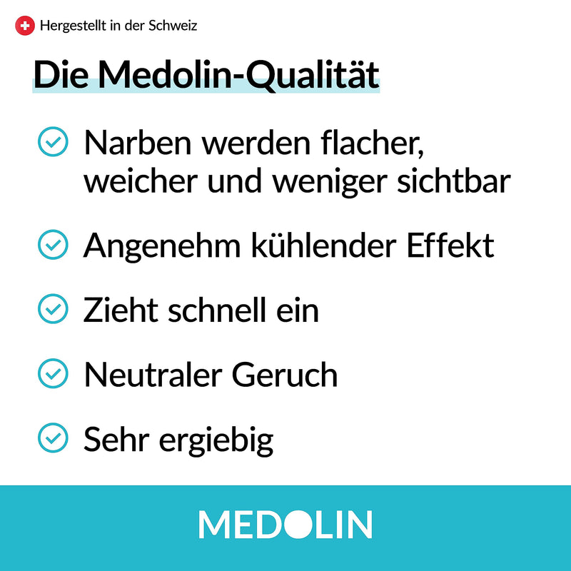 Medolin® Scar Ointment - Reduces the visibility of scars - Certified scar gel in the EU - Versatile & easy to use, 19 g - NewNest Australia