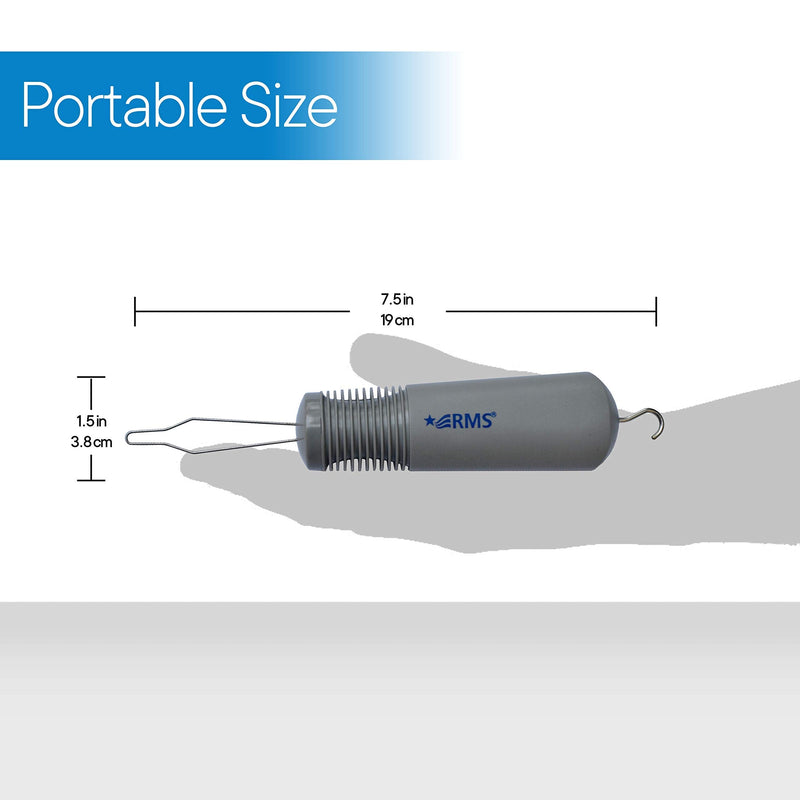 RMS Button Hook with Zipper Pull - Button Assist Device with Comfort & Wide Grip, Shirt & Coat Buttoning Aid Ideal for Limited Dexterity Caused by Arthritis (Grey) - NewNest Australia
