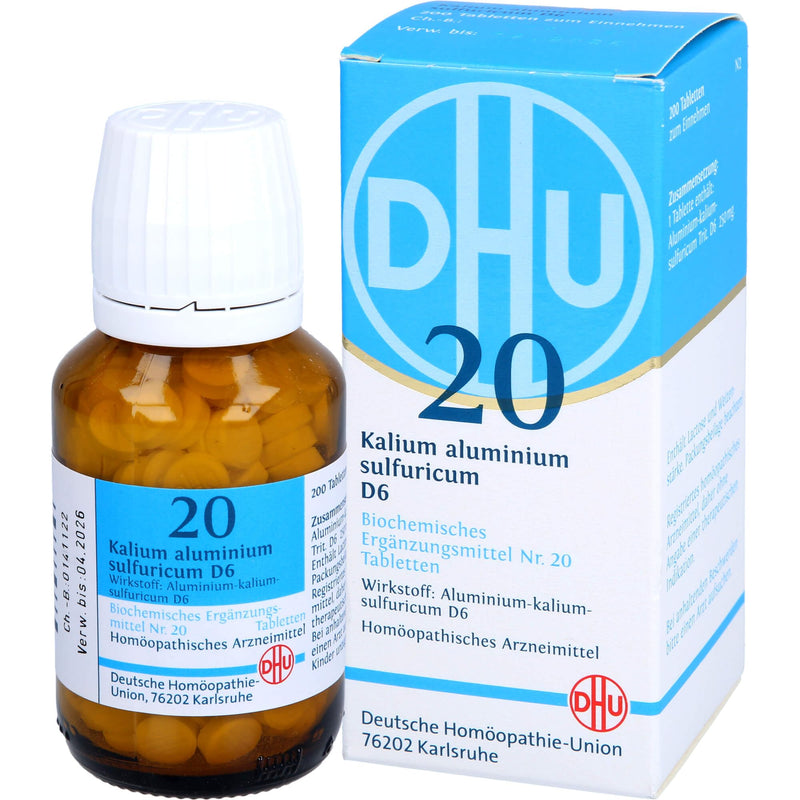 DHU Schüßler salt No. 20 potassium aluminum sulfuricum D6 tablets, 200 tablets - NewNest Australia