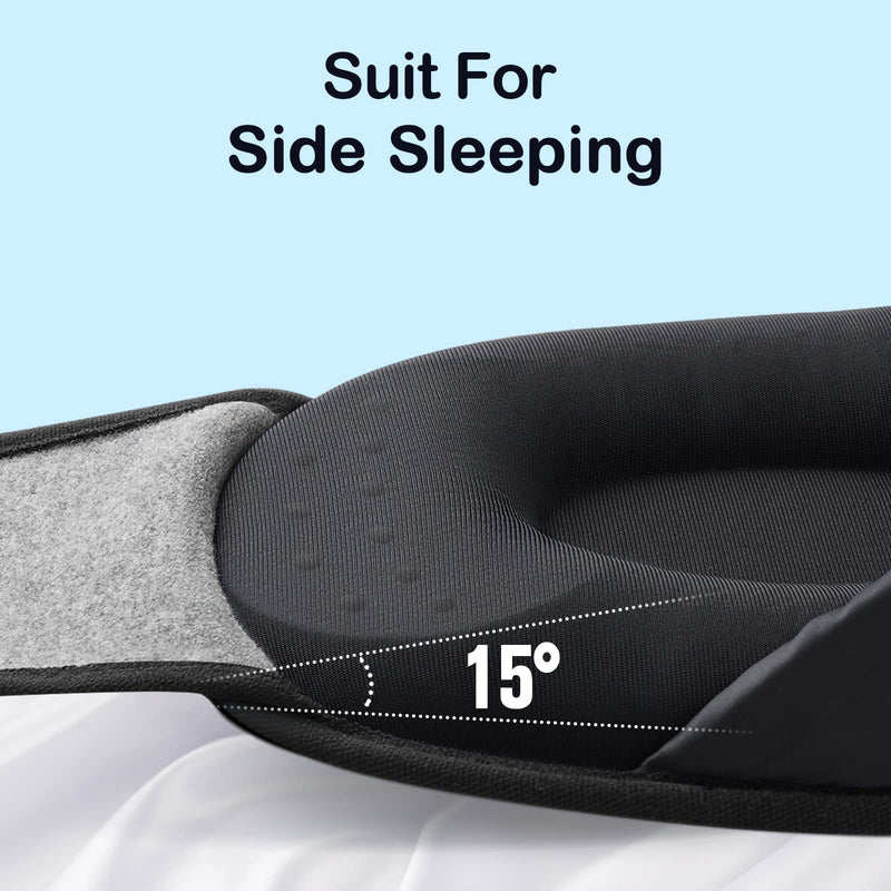 INNELO Cotton Sleep Eye Mask, Ultra Soft Skin-Friendly Natural Cotton Sleeping Eye Mask with Adjustable Strap, Comfortable Wearing, for Men,Women and Kids, for Travel, Nap Sleeping, Shift Work, Travel - NewNest Australia