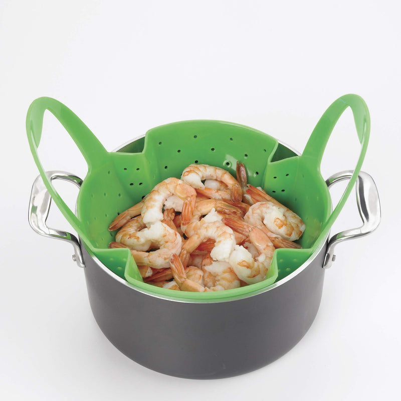 NewNest Australia - OXO Good Grips Silicone Steamer, Green Steamer Basket 