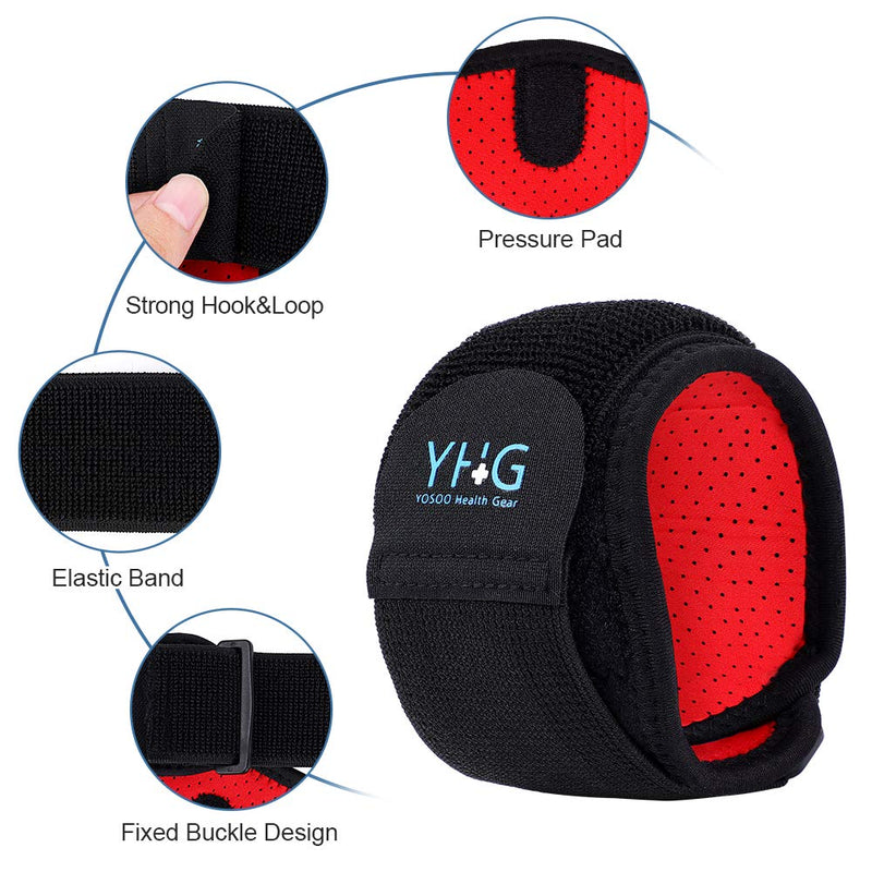 Bandage Elbow Support For Tendonitis, Golfer'S Elbow Brace, Tennis Elbow Support With Compression Pad And Extended Elastic Band For Stretching, Tennis, Golfer'S Elbow, - NewNest Australia