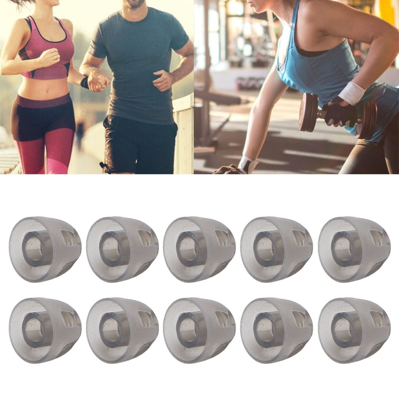 Pack of 10 Hearing Aid Dome, Open Domes Replacement Ear Plugs Soft Silicone Earplugs for Elderly People (Black)(S) - NewNest Australia