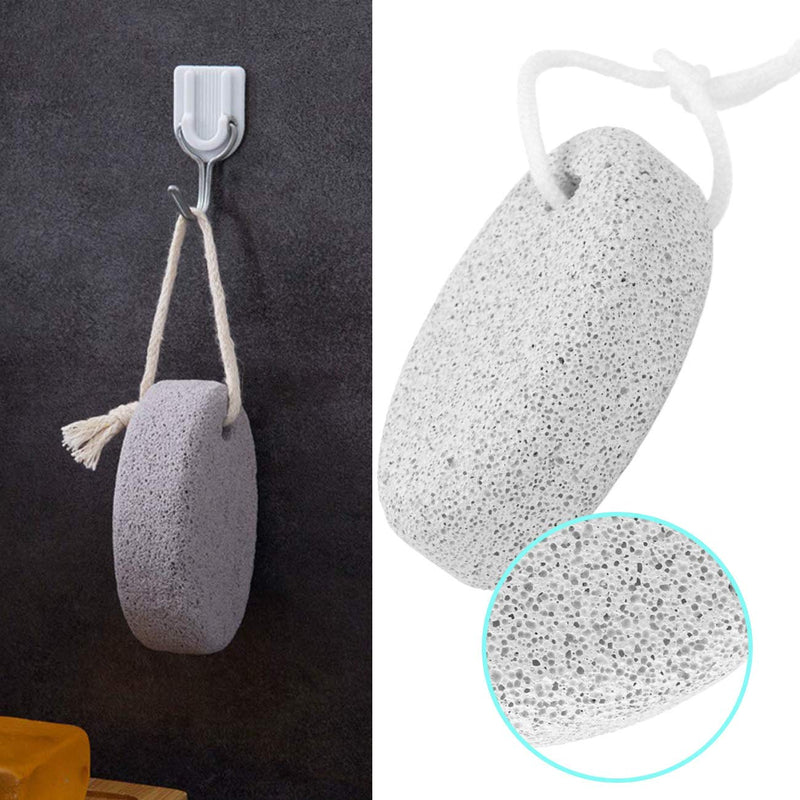 Pumice Stone 2Pcs, Natural Lava Pumice Stone for Feet/Hands/Body, White Calluse Remover/Foot Scrubber Stone for Dead/Hard Skin, Foot File for Men/Women by MAYKI Grey - NewNest Australia