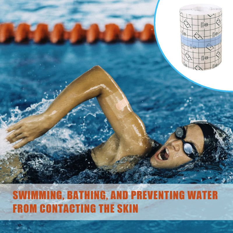 15 Cm X 10 M Waterproof Adhesive Bandage, Shower Plaster, Waterproof Plaster, Large Roll, Waterproof Transparent Bandage, Breathable Film For Tattoos, Shower Plasters, Anti-Allergic, Sports Shower - NewNest Australia