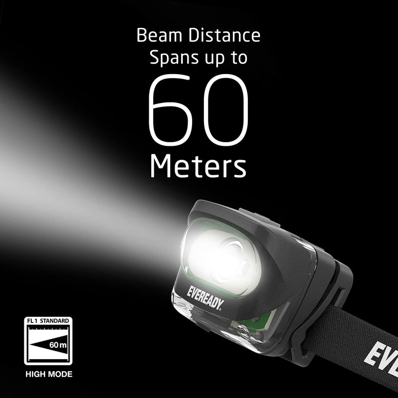 EVEREADY LED Headlamps [2-Pack], Rugged and Water-Resistant, Bright and Durable Head Lights for Running, Power Outage, Camping, Fishing, Emergency Black (Rechargeable) - NewNest Australia