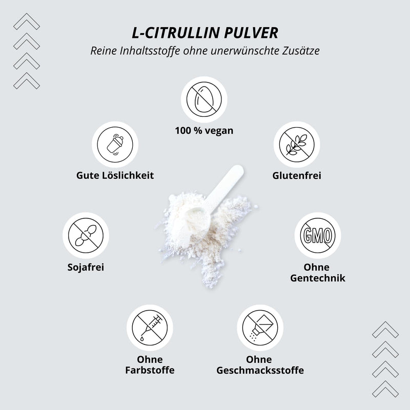 L-Citrulline Malate Powder 500 G - High Dose + Vegan + Pure - Bodybuilding And Fitness Booster - L-Citrulline Malate Dl 2:1 Powder - Premium Quality From Vegetable Fermentation - NewNest Australia