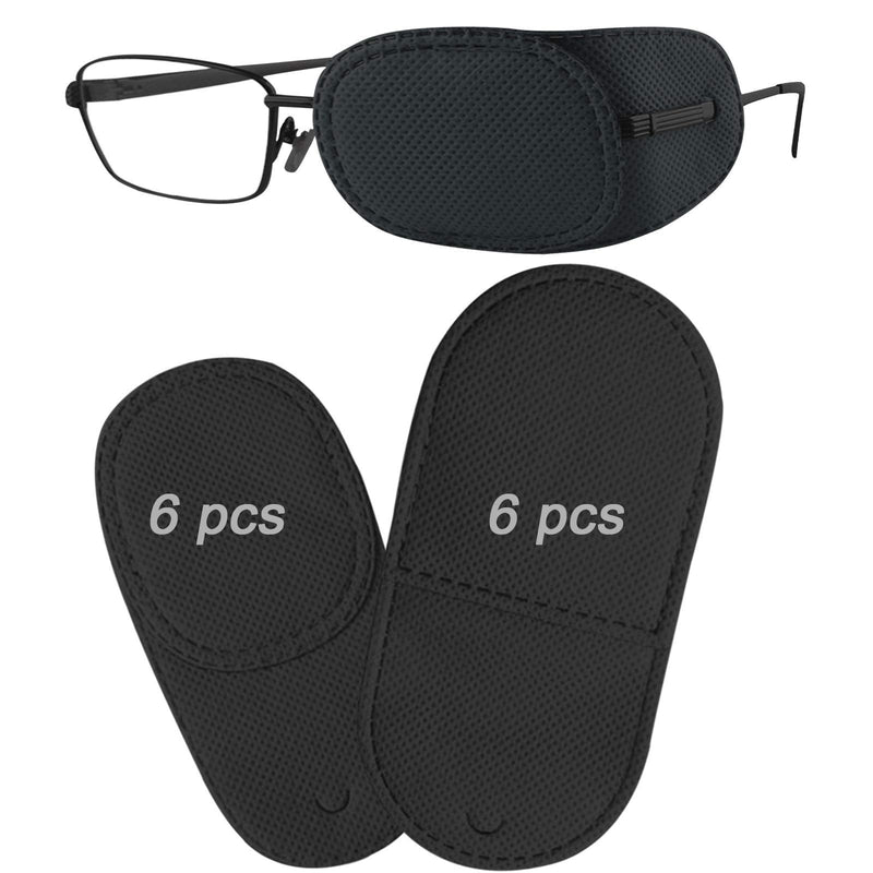 12PCS Eye Patches for Adults Kids, Medical Eye Patch for Glasses, Treat Lazy Eye Amblyopia Strabismus Patch, 2 Size - NewNest Australia