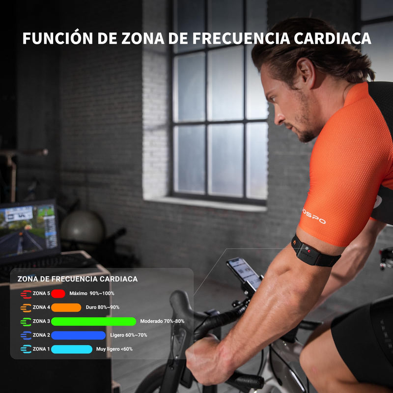 Coospo Hw9 Heart Rate Monitor, Bluetooth Ant+ & Sensor Led & Smart Hrm Heart Rate Monitor Ip67 Waterproof Heart Rate Monitor Bracelet Compatible With Polar Wahoo Garmin Zwift Elite Hrv - NewNest Australia