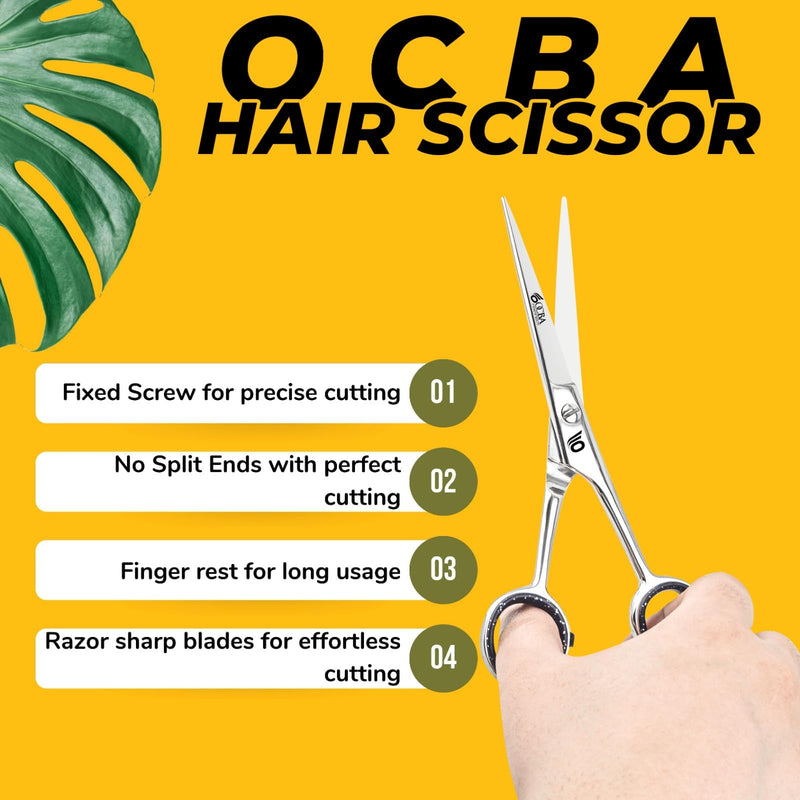 OCBA Hairdressing Scissors, Hairdressing Salon Scissors Stainless Steel Hair Scissors Professional Hairdressing Scissors, 6 Inch Scissors for Adults (Classic Hairdressing Scissors) Classic Hairdressing Scissors - NewNest Australia