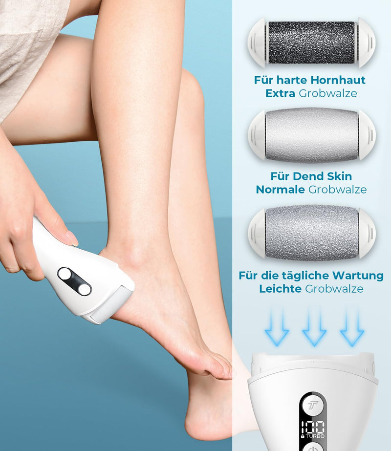 PRITECH Electric Callus Remover Foot Care Callus Removal Rechargeable Pedicure Callus File Callus Remover (Plus) Plus - NewNest Australia