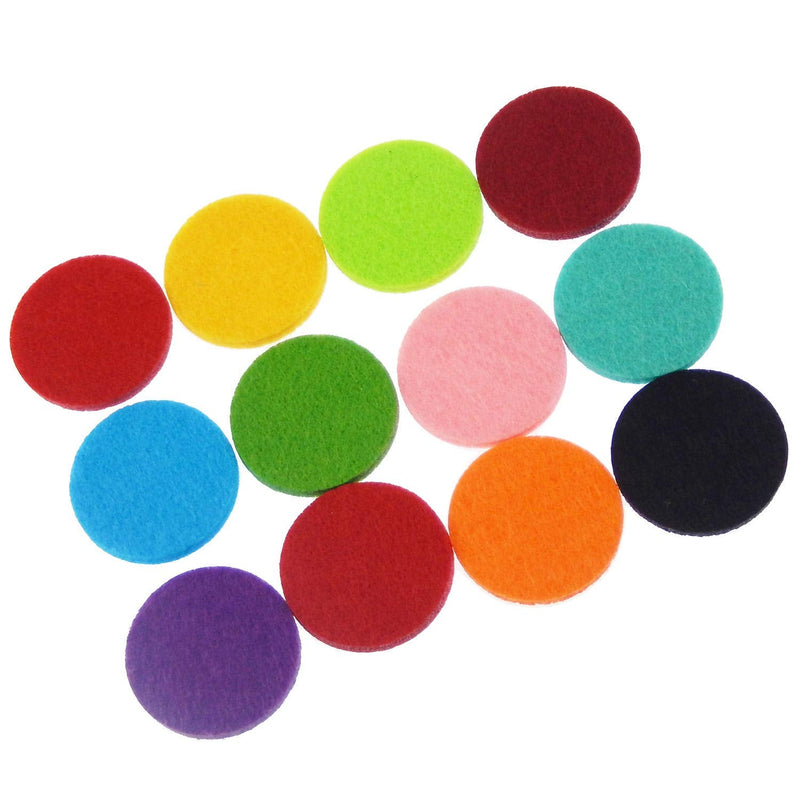 Pack of (x60) Round 30mm Replacement Refill Pads Mixed Colors Aromatherapy Essential Oil Diffuser Locket Necklace Felt Pads Thickened Highly Absorbent Craft Making Accessories - NewNest Australia